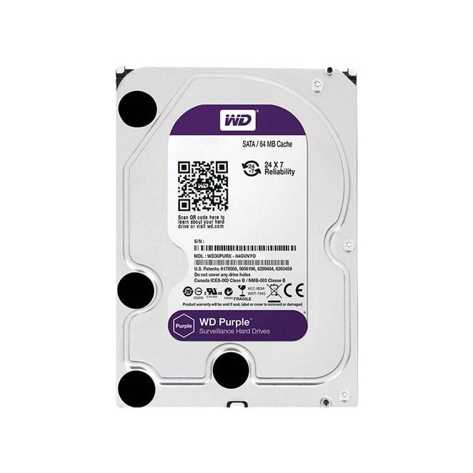 هارددیسک اینترنال Western Digital Purple – 12TB Western Digital WD121PURZ Purple 12TB 256MB Cache Internal Drive